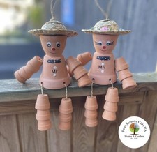 TERRACOTTA PLANT POT MR & MRS