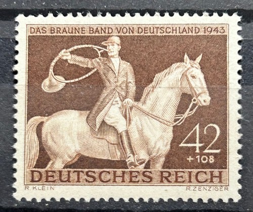 1943 german stamp - 1943, mi:dr