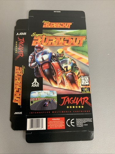 Atari jaguar super burnout box - super,
