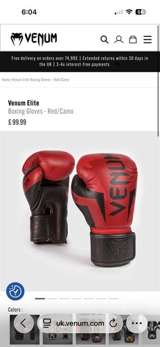 Venum elite red - elite, training