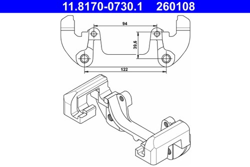 Front axle ate - front,