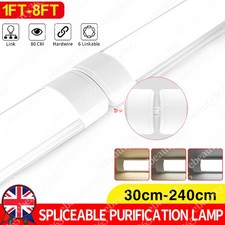 LED Batten Low Profile Fluorescent Ceiling Tube Light 2FT 4FT 5FT 6FT 7FT 8FT