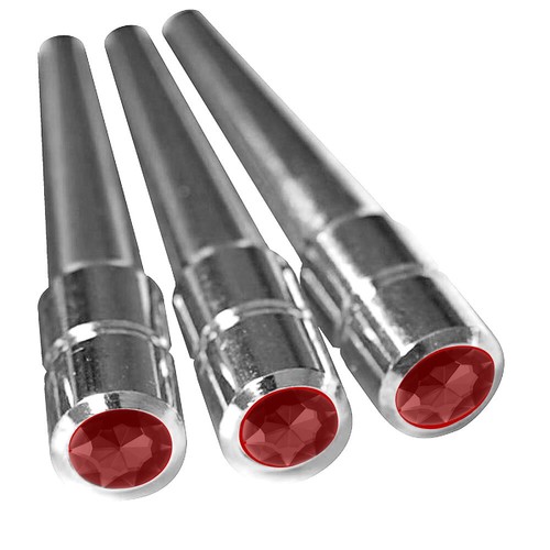 Red crystal chrome cribbage - red,