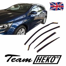 Heko Wind Deflectors For Renault Megane Grandtour Mk4 5-Door 2016-2024 Tinted