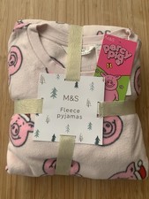 M&S Xmas Pyjamas Pink Fleece