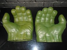 Superhero Incredible Hulk Foam Hands Gloves (slight damage) & Bulging Muscles