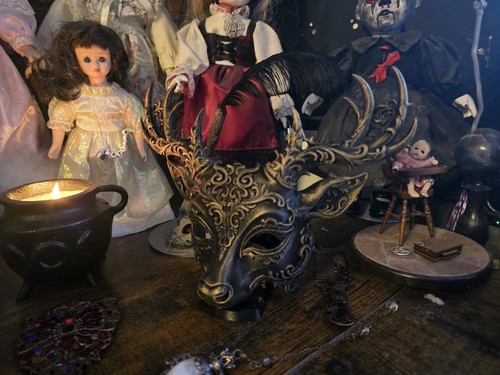 Gothic stag mask - gothic,