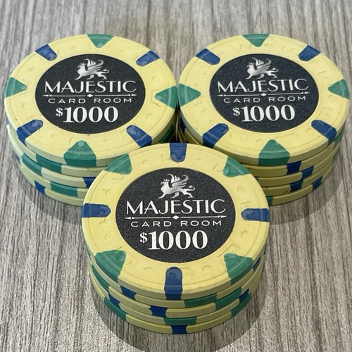 Majestic card room 1000 clay - room,