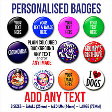 CUSTOM BADGES Text Image