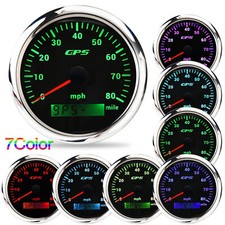85mm Boat GPS Speedometer 0-80MPH Odometer Gauge for Car Boat Truck Motorcycle