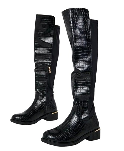 Womens black over the - womens, knee