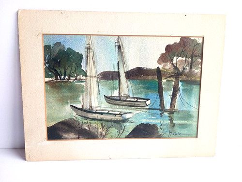 Artist cole watercolor sail - artist,