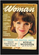 Woman  Magazine 1961-1975 Back Issues STORIES RECIPE HINTS SEWING PATTERN
