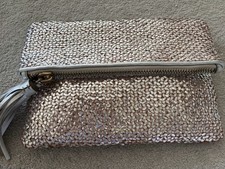 ANYA HINDMARCH LEATHER SILVER