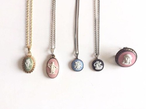 Wedgewood jasper necklace set - jasper,