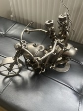 Metal Sculpture Of Motor Bike