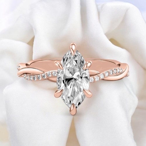 Diamond ring for women - diamond, 18k