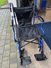 Lightweight folding deluxe travel wheelchair in a bag with handbrakes ECTR04