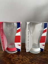 Two, McDonalds, 2012, Boxed, Coca Cola Glasses (Red And White)