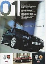 MG Rover Range May 2004 UK Market Brochure CityRover 25 Streetwise 45 75 ZT TF