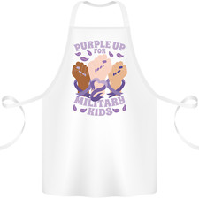 Purple Up for Military Kids Army Brats Cotton Apron 100% Organic