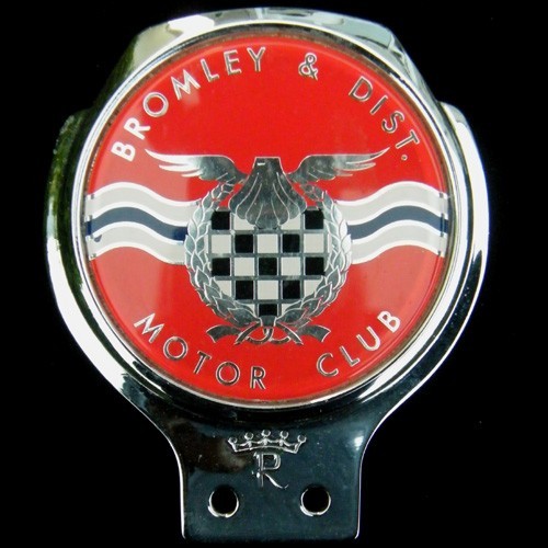 Bromley motor club badge - motor,