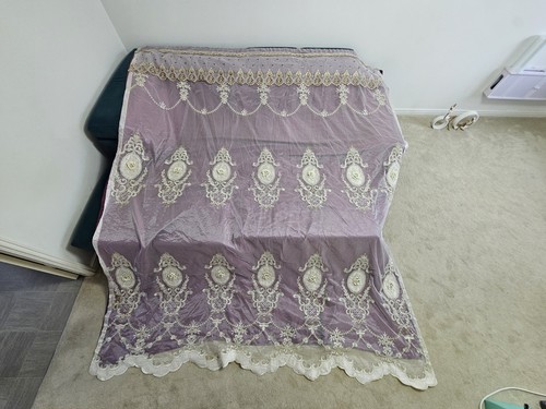 Elegant embroidered curtain - embroidered, in