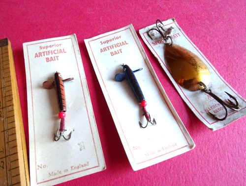 Vintage fishing lures on - fishing,