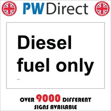 SIGN Diesel Fuel Only Energy