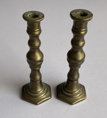Pair brass miniature - pair, of