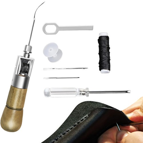 Leather sewing awl tool set - awl,