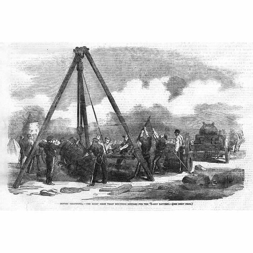 Crimean war loading - war, mortars