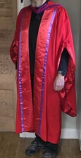 UK Doctoral Gown and Matching Hood (PhD) used vintage.