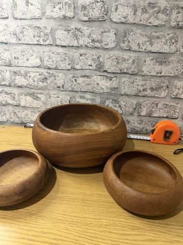 Set hand carved wooden - set, 3