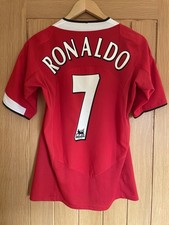 2004-06 Manchester United Home Shirt Ronaldo #7 Adult S Excellent Condition