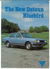 Datsun Nissan Bluebird 1980-82 UK Market Brochure 1.6 1.8 Saloon SSS Estate