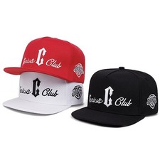 C Embroidery Men Women Baseball Cap Snapback Flat Peak Hip Hop Rap Sports Hat