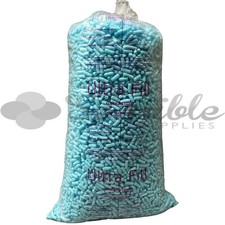 Blue PACKING PEANUTS Biodegradable VOID FILL Loose Chips / Like Polystyrene