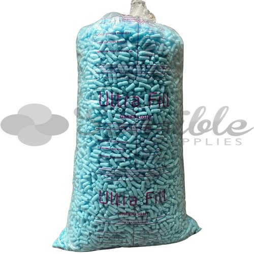 Blue packing peanuts - packing,