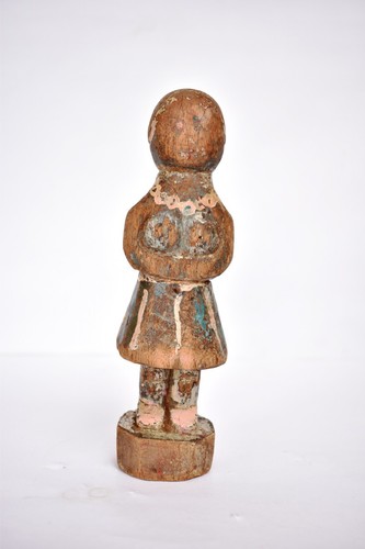 Antique wooden doll - antique, figurine