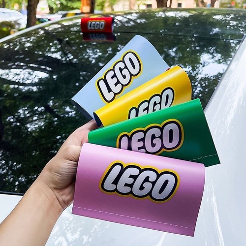 Universal lego car tag label - lego,