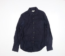 Massimo Dutti Men's Blue Linen