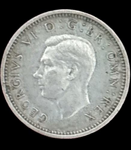 1937 three pence - three, vi