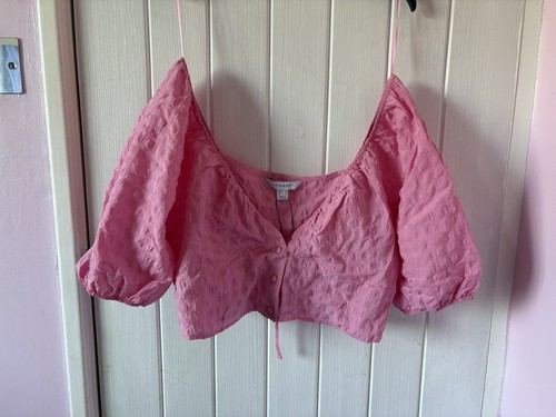 Primark pink puff sleeve - pink,
