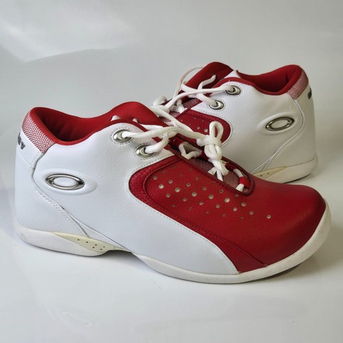 Oakley red white leather - oakley,