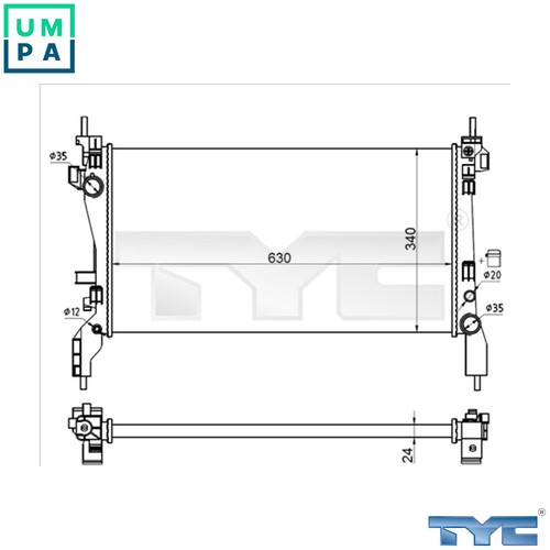 Radiator engine cooling - radiator,