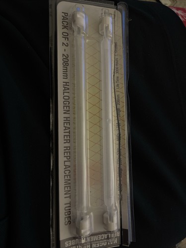 208mm 400w tubes - 2x, halogen