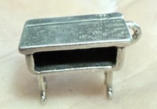 Vintage Student School Desk Classroom Sterling Silver Charm Pendant