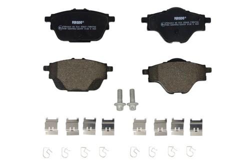 Brake pads set rear right - rear, fits