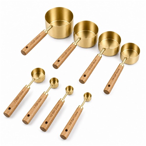 8pcs stainless steel measuring - 8pcs,